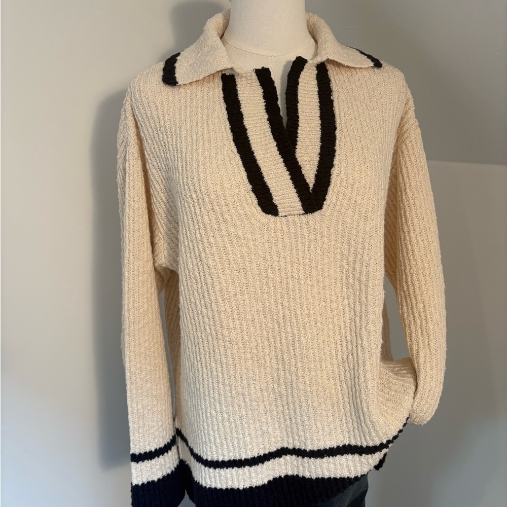 Z Supply EUC slouch & oversized Johnny collar sweater - Picture 6 of 9